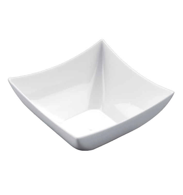 Plastikschüssel "Square" weiß 90 ml (25 Stück) Plastikschüssel "Square" weiß 90 ml (25 Stück)