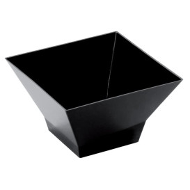 Plastikschüssel "Pagoda" Schwarz 350 ml (12 Stück)