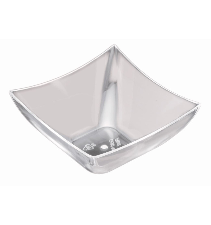 Plastikschüssel "Square" Transp. 90 ml (25 Stück) Plastikschüssel "Square" Transp. 90 ml (25 Stück)