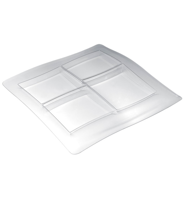 Servierplatte "FoodPoker" 4-geteilt 360x360mm (1 Stück) Servierplatte "FoodPoker" 4-geteilt 360x360mm (1 Stück)