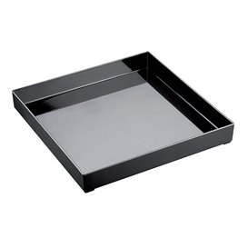 Plastiktablett Präsentation Tray Schwarz 30x30cm (9 Stück)