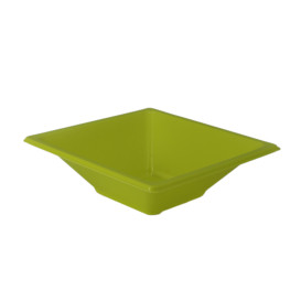 Viereckige Plastikschale Pistazie 120x120x40mm (25 Stück)