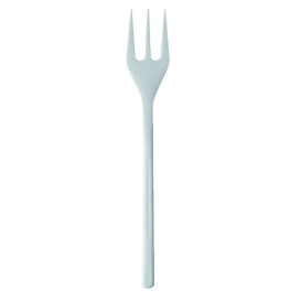 Mini-Gabel Transparent Präsentation weiß 100 mm (50 Stück)