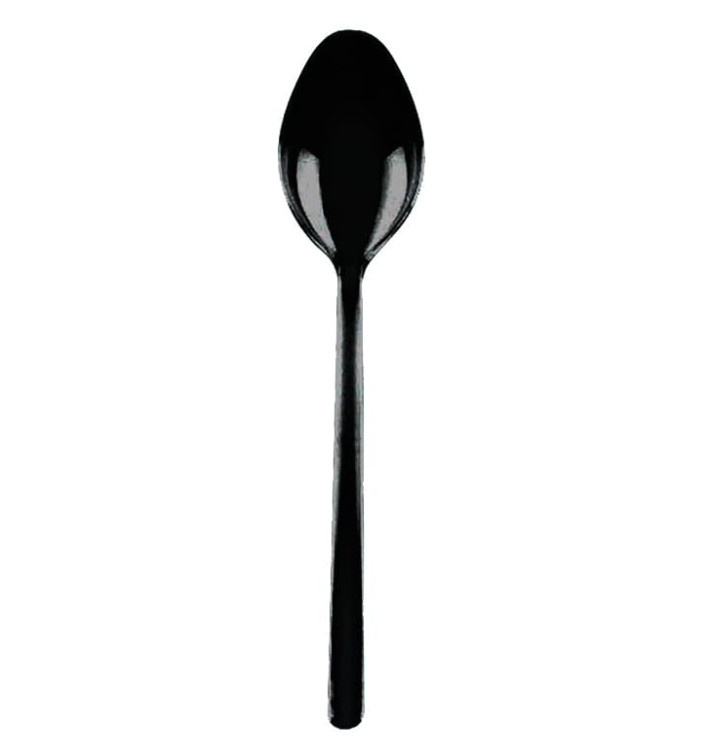 Mini-Plastiklöffel Schwarz 100 mm (1500 Stück) Mini-Plastiklöffel Schwarz 100 mm (1500 Stück)