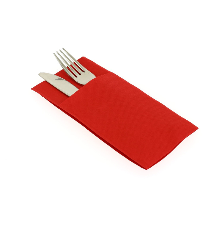 Serviettentaschen Weiß 40x40cm 2-lagig (960 Stück) Serviettentaschen Weiß 40x40cm 2-lagig (960 Stück)