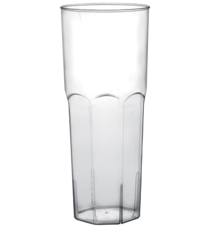 Plastikbecher Long Drink Transp. PP Ø65mm 350ml (10 Stück) Plastikbecher Long Drink Transp. PP Ø65mm 350ml (10 Stück)