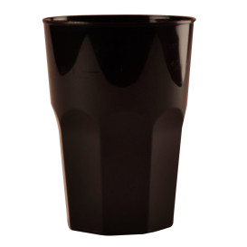 Plastikbecher für Cocktail Schwarz PP Ø84mm 270ml (20 Stück)