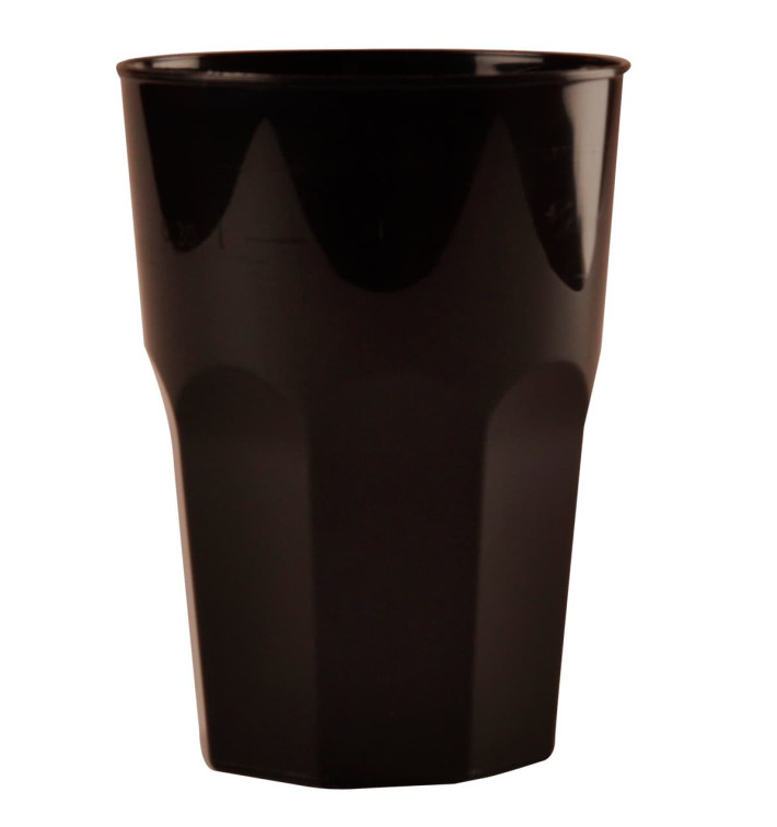 Plastikbecher für Cocktail Schwarz PP Ø84mm 270ml (200 Stück) Plastikbecher für Cocktail Schwarz PP Ø84mm 270ml (200 Stück)