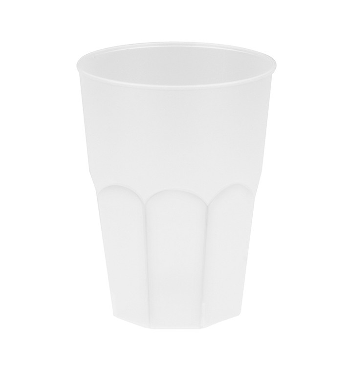Becher aus Hartplastik Weiß PP 350ml (200 Stück) Becher aus Hartplastik Weiß PP 350ml (200 Stück)