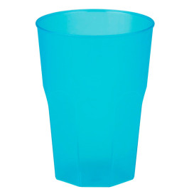 Becher aus Hartplastik Türkis PP 350ml (20 Stück)