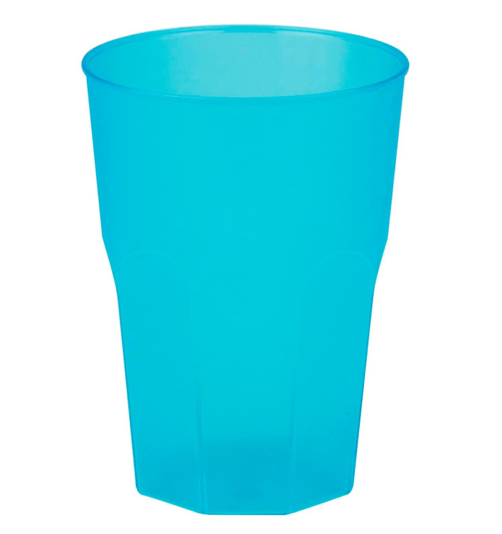 Becher aus Hartplastik Türkis PP 350ml (200 Stück)