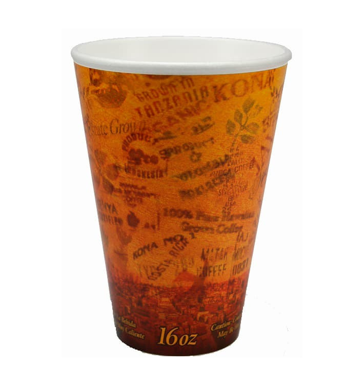 Styroporbecher "Fusion" Orange 16Oz/473ml Ø9,4cm (25 Stück) Styroporbecher "Fusion" Orange 16Oz/473ml Ø9,4cm (25 Stück)