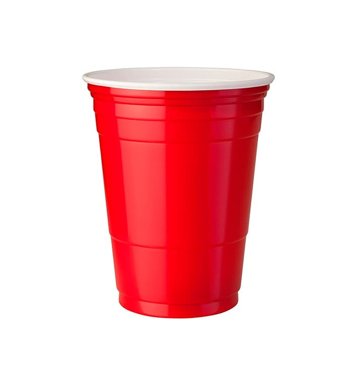 Plastikbecher Rot 470ml (50 Einheiten) Plastikbecher Rot 470ml (50 Einheiten)