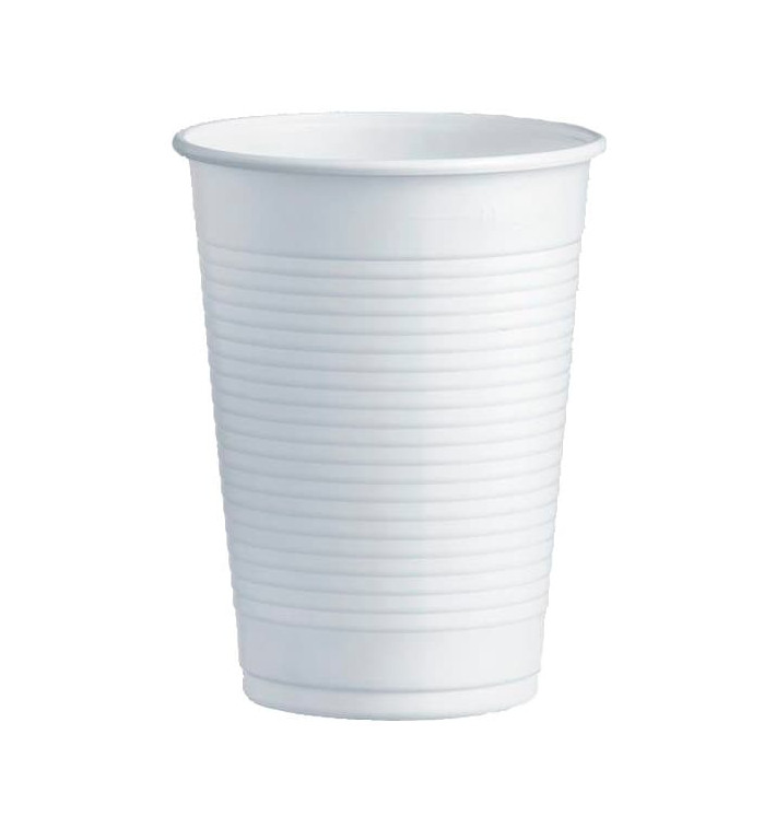 Plastikbecher PS Weiß 230ml Ø7,0cm (100 Stück) Plastikbecher PS Weiß 230ml Ø7,0cm (100 Stück)