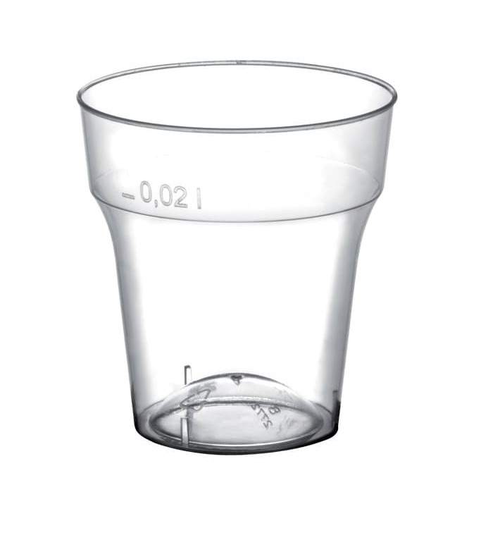 Plastikbecher für Schnaps Moon Transp. 20ml (50 Stück) Plastikbecher für Schnaps Moon Transp. 20ml (50 Stück)
