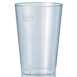 Becher aus Hartplastik 250ml (50 Stück)