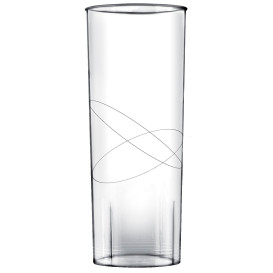Becher aus Hartplastik Moon Transparent PS 300ml (240 Stück)