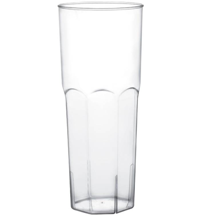 Plastikbecher Long Drink Transp. PS Ø65mm 350ml (10 Stück)