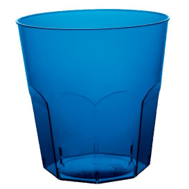 Plastikbecher Blau Transp. PS Ø73mm 220ml (50 Stück)