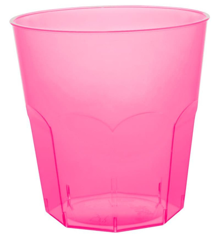 Plastikbecher Fuchsie Transp. PS Ø73mm 220ml (500 Stück) Plastikbecher Fuchsie Transp. PS Ø73mm 220ml (500 Stück)
