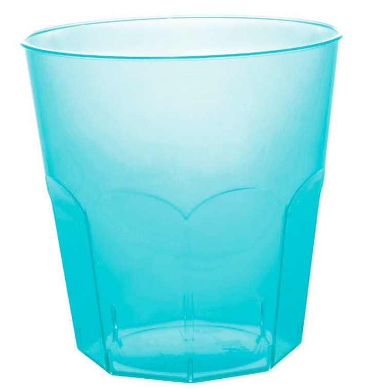 Plastikbecher Türkis Transp. PS Ø73mm 220ml (50 Stück) Plastikbecher Türkis Transp. PS Ø73mm 220ml (50 Stück)
