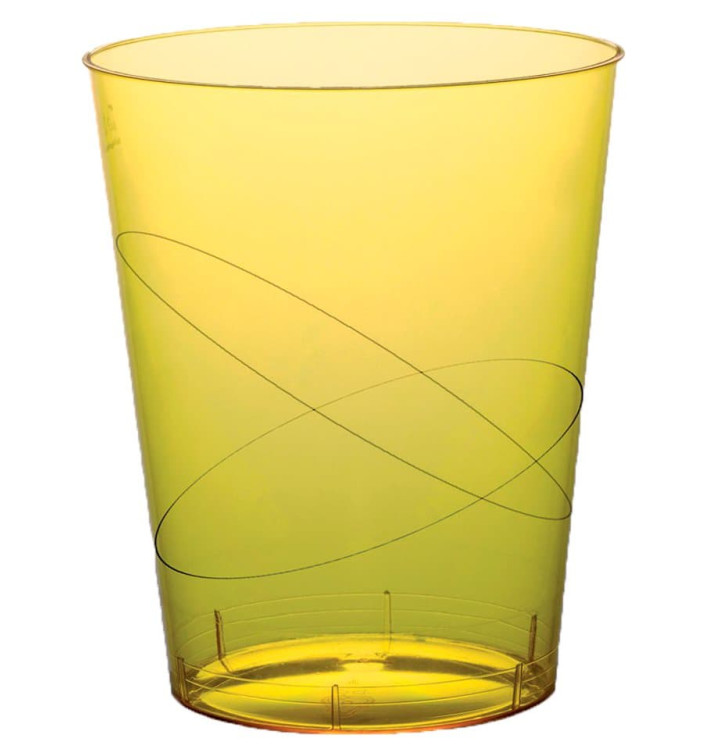 Becher aus Hartplastik Moon Gelb Transp. PS 350ml (20 Stück) Becher aus Hartplastik Moon Gelb Transp. PS 350ml (20 Stück)
