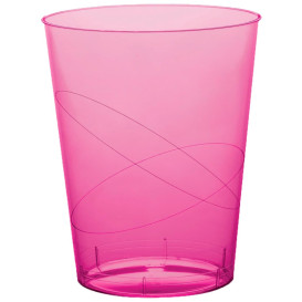 Becher aus Hartplastik Moon Fuchsie Transp. PS 350ml (20 Stück)