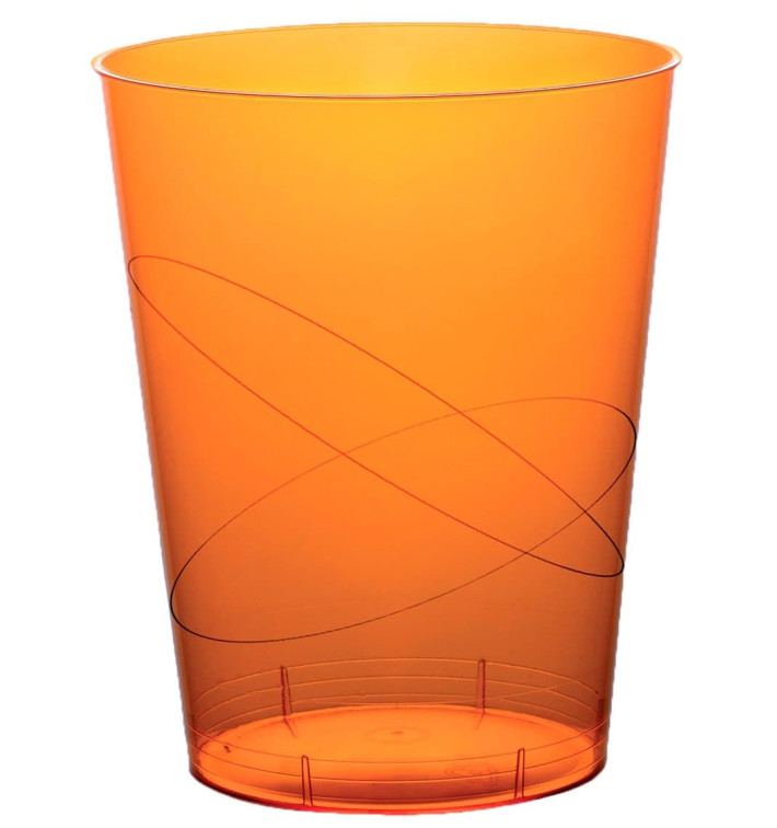 Becher aus Hartplastik Moon Orange Transp. PS 350ml (20 Stück) Becher aus Hartplastik Moon Orange Transp. PS 350ml (20 Stück)