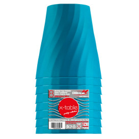 Plastikbecher PP "X-Table" Türkis 320ml (8 Stück)