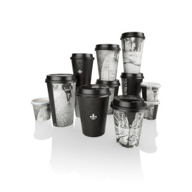 Karton Kaffeebecher "Parisian" 8 Oz/240 ml Ø7,9cm (50 Stück)