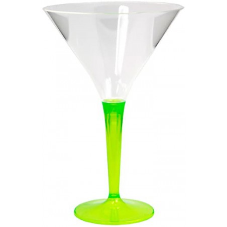 Cocktailglas Plastik mit Fuß grün 100ml (6 Stück)
