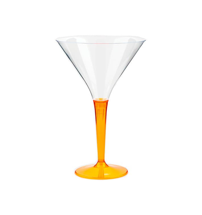 Cocktailglas Plastik mit Fuß orange 100ml (6 Stück) Cocktailglas Plastik mit Fuß orange 100ml (6 Stück)