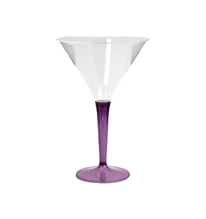 Cocktailglas Plastik mit Fuß Aubergine 100ml (48 Stück) Cocktailglas Plastik mit Fuß Aubergine 100ml (48 Stück)
