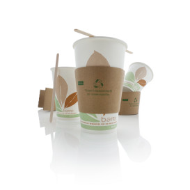 Öko Kaffeebecher PLA Bare 12 Oz/360ml Ø8,9cm (50 Stück)