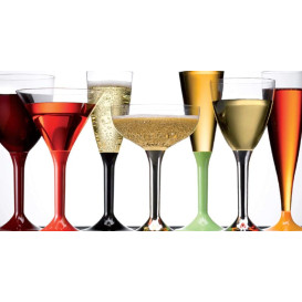 Cocktailglas Plastik mit Fuß grün 100ml (48 Stück)