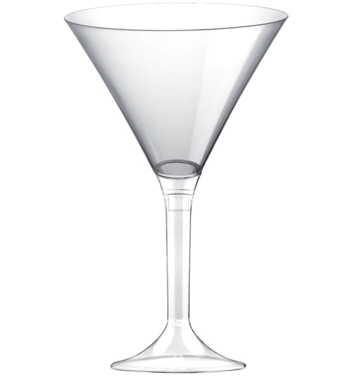 Martinigläser aus Plastik mit Transparent Fuß 185ml (20 Stück) Martinigläser aus Plastik mit Transparent Fuß 185ml (20 Stück)