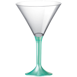 Martinigläser aus Plastik mit Tiffany Fuß 185ml (200 Stück)