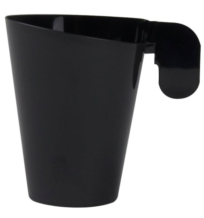 Design Schwarzer Kunststoffbecher 72ml (12 Stück) Design Schwarzer Kunststoffbecher 72ml (12 Stück)