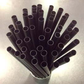Pajita Recta Negra para GRANIZADO (1.000 Uds)