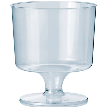 Glas aus Plastik mit Fuβ 170ml 1T (10 Stück)