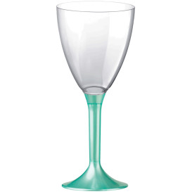 Glass aus Plastik für Wein Tiffany Fuß 180ml (20 Stück)