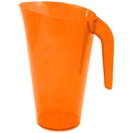 Plastikkrug 1.500ml Mehrweg orange (1 Stück)