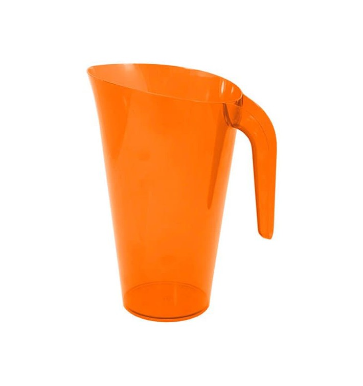 Plastikkrug 1.500ml Mehrweg orange (1 Stück)