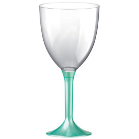 Glass aus Plastik für Wein Tiffany Fuß 300ml (20 Stück)