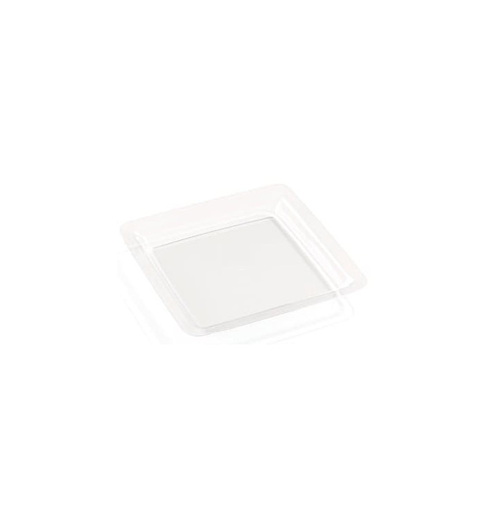 Plastikteller transparent extra Stark 22,5x22,5cm (200 Stück)