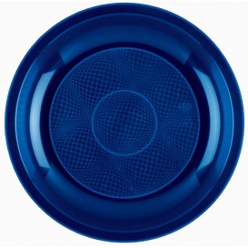 Plastikteller Flach Blau Round PP Ø220mm (300 Stück)