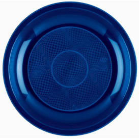 Plastikteller Flach Blau Round PP Ø220mm (300 Stück)