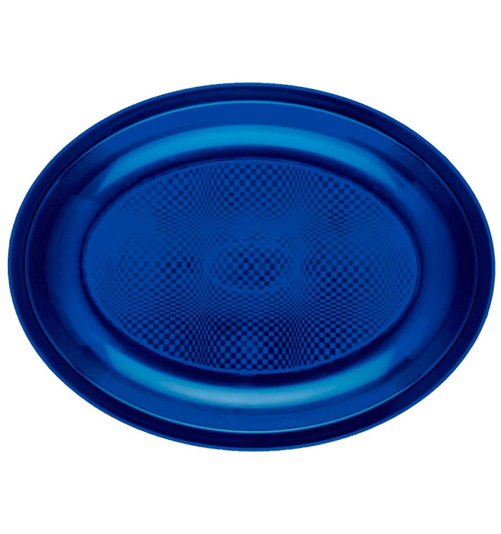 Plastiktablett Oval Blau Round PP 255x190mm (300 Stück) Plastiktablett Oval Blau Round PP 255x190mm (300 Stück)