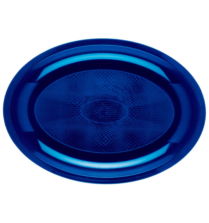 Plastiktablett Oval Blau Round PP 315x220mm (150 Stück) Plastiktablett Oval Blau Round PP 315x220mm (150 Stück)