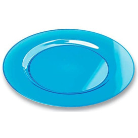 Plastikteller rund extra Stark türkis 19cm (10 Stück)